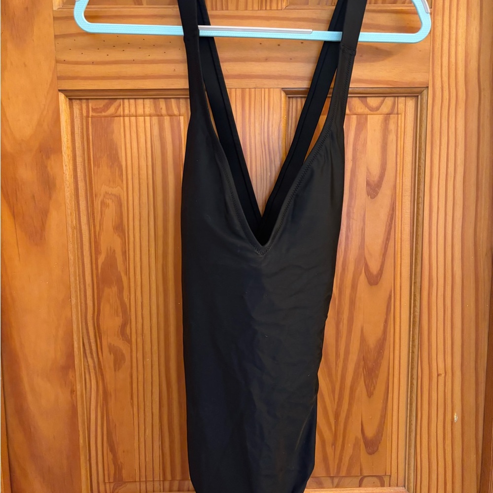 Black V-Neck Swimsuit NWT